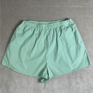 Free People Size Small Boxer Style‎ Shorts With Pockets Mint Green Women’s